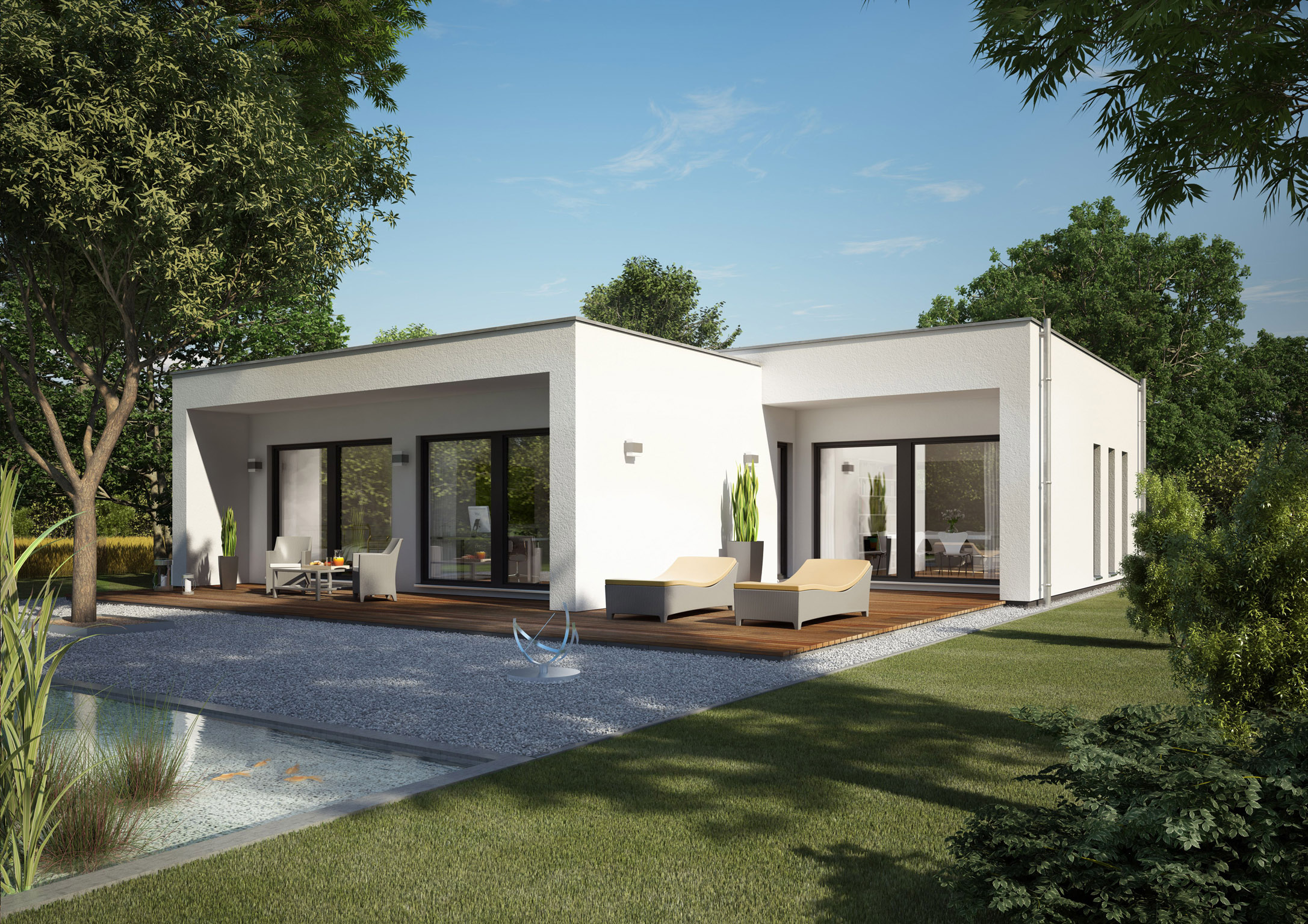 Wohn designtrend bungalow aus holz und glas von zech architektur 01