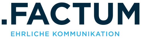 Logo der Firma factum Presse und Öffentlichkeitsarbeit GmbH