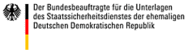 Firmenlogo Der Bundesbeauftragte für die Unterlagen des Staatssicherheitsdienstes der ehemaligen Deutschen Demokratischen Republik