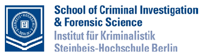 Logo der Firma School of Criminal Investigation Forensic Science, Institut für Kriminalistik