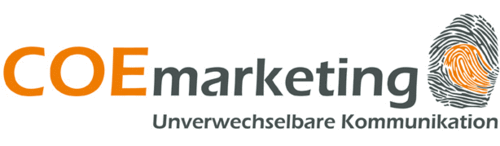 Logo der Firma COEmarketing GmbH - Unverwechselbare Kommunikation