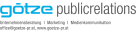Firmenlogo götze consulting und götze publicrelations