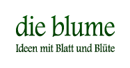 Logo der Firma die blume - Ideen mit Blatt und Blüte
