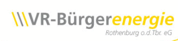 Logo der Firma VR-Bürgerenergie Rothenburg o.d.Tbr. eG