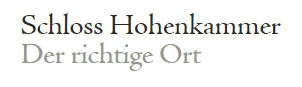 Logo der Firma Schloß Hohenkammer GmbH