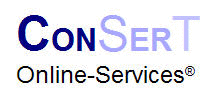 Logo der Firma ConSerT® Internet- und Online-Services