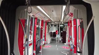 Vorstellung der neuen Urbos-Straßenbahnen bei der Freiburger Verkehrs AG