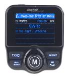 auvisio DAB+ Empfänger & Transmitter FMX-680.dab für KFZ & HiFi-Anlagen, Farbdisplay