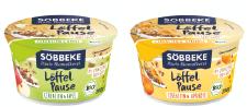 Neu und ohne Zusatzstoffe im Bio-Kühlregal: Söbbeke "Löffelpause" vereint Naturjoghurt mit Cerealien und Frucht zu einem leckeren Sattmacher