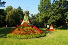 Ausflug kleiner Blumenpfau zur LGS Neuenburg