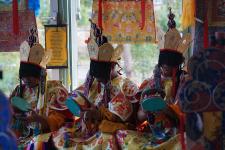 Im Klinikum Christophsbad entsteht ein menschengroßes Sandmandala