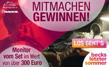 Gewinne Mackie MR5mk3 aus Becks letzter Sommer