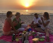 Ostsee-Strandfrühstück an der ganzen Küste entlang
