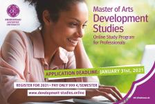 University offers new study program in Development Studies