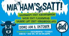 Terminhinweis Demo: Mia ham's satt!