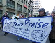 Upländer Bauernmolkerei bei Bauern- und Verbraucherprotest in Berlin