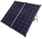 revolt Faltbares mobiles Solar Panel mit monokristallinen Zellen, 260 Watt im Bundle mit Laderegler oder Powerbank & Solar-Konverter