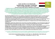 DAG-Jemen Forum 2020 | Reihe 1: Jemen versinkt in eine Katastrophe