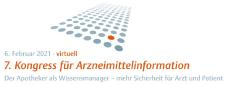 7. Kongress für Arzneimittelinformation am 6. Februar 2021