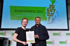 tegut... und die Remlinger Rüben sind "Zu gut für die Tonne" und unter den ersten drei des Bundespreises für Engagement gegen Lebensmittelverschwendung