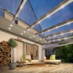 Design und wohlige Wärme auf der Terrasse