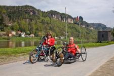 Barrierefrei Radfahren im Herbst