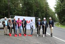 Erster Spatenstich für die Erneuerung der Kreisstraße 74 zwischen Grebenau - Schwarz und der L 3160 (Eifa)