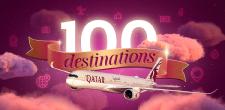 Streckennetz von Qatar Airways auf 100 Destinationen erweitert