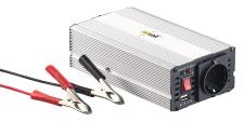 revolt Kfz-Sinus-Spannungswandler 12 Volt auf 230 Volt, USB-Ladeport, 300 Watt