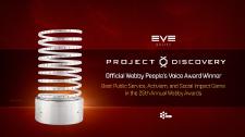 EVE Onlines "Project Discovery": Webby People's Voice Award für Dienst an der Öffentlichkeit, Aktivismus und sozialen Einfluss