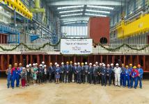 Steel cutting for Spirit of Adventure