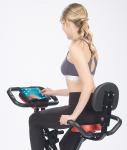 PEARL sports 2in1-Klapp-Heimtrainer HT-535, 2 Expander, Tablet-Halter, 2,5 kg Schwungmasse