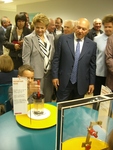 Moscow Mayor Yury Luzhkov opens "School of the Future"