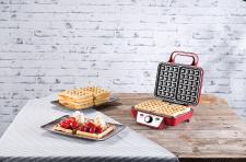 Rosenstein & Söhne Waffeleisen für belgische Waffeln mit stufenloser Temperatur-Regelung