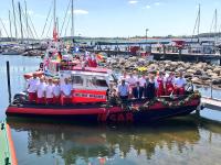 Neues Seenotrettungsboot der DGzRS in Maasholm auf den Namen HELLMUT MANTHEY getauft