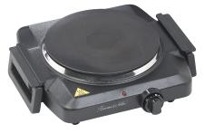 Rosenstein & Söhne Elektrische Einzel-Kochplatte mit klappbaren Griffen, 1.500 Watt, 185 mm