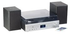 auvisio Plattenspieler/Digitalisierer MHX-620.dab, DAB+, CD, Bluetooth, MC, USB, MP3, 80 Watt