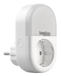 Luminea Home Control WLAN-Steckdose SF-100.nl mit smartem LED-Nachtlicht, App & Sprachsteuerung, 16 A