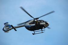 Bergwacht übt mit Polizeihubschrauber