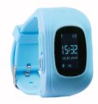 TrackerID Kinder-Smartwatch PW-110.kids mit Telefon- & SOS-Funktion, GPS-/LBS-Tracking, blau