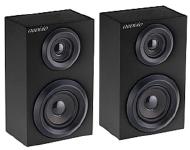 auvisio Stereo-Bluetooth-Regal-Lautsprecher im Holzgehäuse, 2x 5 W, 2er-Set