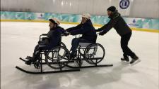 The "We're Overcoming the Barriers on the Ice Rink" event was held at Istanbul Metropolitan Municipality Silivrikapi Ice Rink