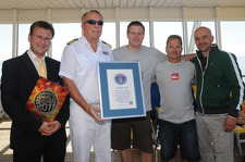 AIDAbella bricht Guinnessbuch-Rekord