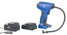 AGT Akku-Kompressor-Luftpumpe ALP-120 für Reifen, Bälle u.v.m., LCD, bis 116 psi