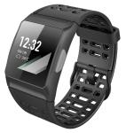 newgen medicals GPS-Sportuhr, SW-250.hr Bluetooth, Fitness, Puls, Nachrichten, Farbdisplay, IP68