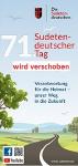 Sudetendeutscher Tag 2020 wird verschoben