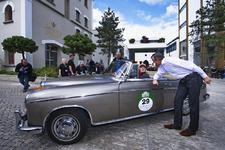Rallye Bodensee-Klassik bei der Meckatzer Löwenbräu