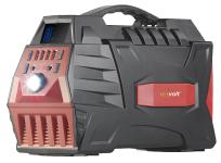 revolt Solar-Konverter & Powerbank HSG-800, 80 Ah, 288 Wh, 230 V, 12 V, USB, 500 Watt