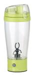 Rosenstein & Söhne Selbstrührender Trinkbecher mit elektrischem Quirl, 450 ml, BPA-frei