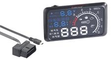 Lescars Head-up-Display mit Bluetooth HUD-55C.bt für OBD2-Anschluss